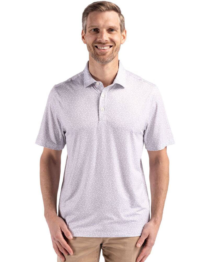 カッターアンドバック メンズ トップス Tシャツ ポロシャツ プリントール Cutter & Buck Pike Flora Print Recycled Mens Big & Tall Polo Polished