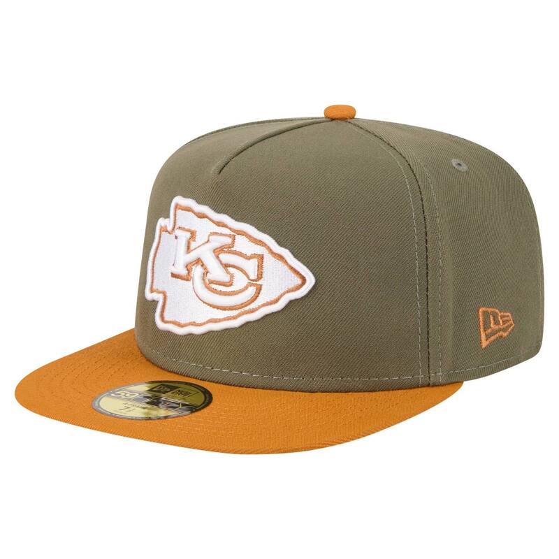 ニューエラ メンズ アクセサリー 帽子 Men's New Era Olive/Brown Kansas City Chiefs Color Pack A-Frame 59FIFTY Fitted Hat Chf Multi マルチカラー
