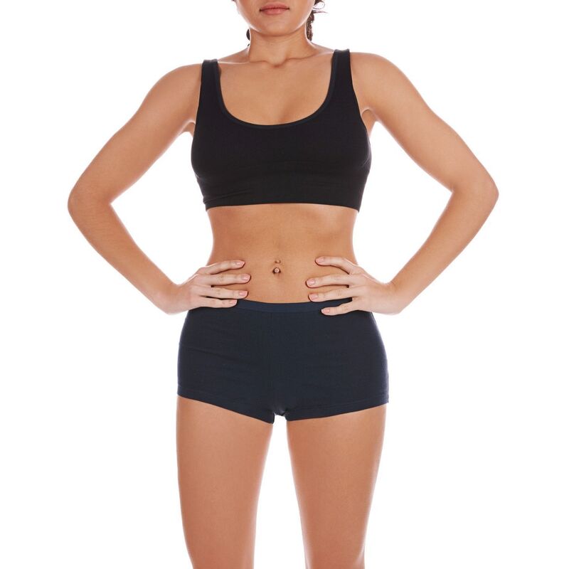 メモイ レディース アンダーウェア パンツ MeMoi Women's Love Luna First Shortie Period Brief Panty Navy ネイビー