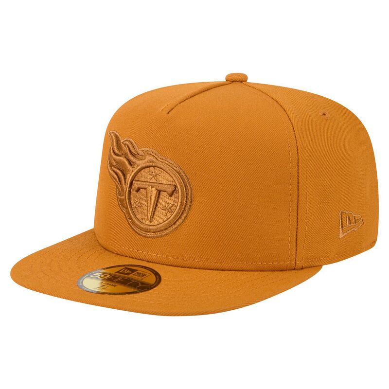 ニューエラ メンズ アクセサリー 帽子 Men's New Era Brown Tennessee Titans Color Pack A-Frame 59FIFTY Fitted Hattn Brown ブラウン