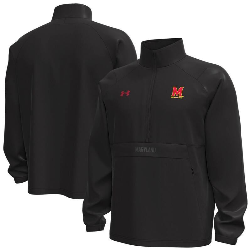 アンダーアーマー メンズ トップス Tシャツ ジャケット Men's Under Armour Black Maryland Terrapins Unstoppable Woven Anorak Storm Techalf-Zip Jacket Mar Black ブラック|ReVida 店