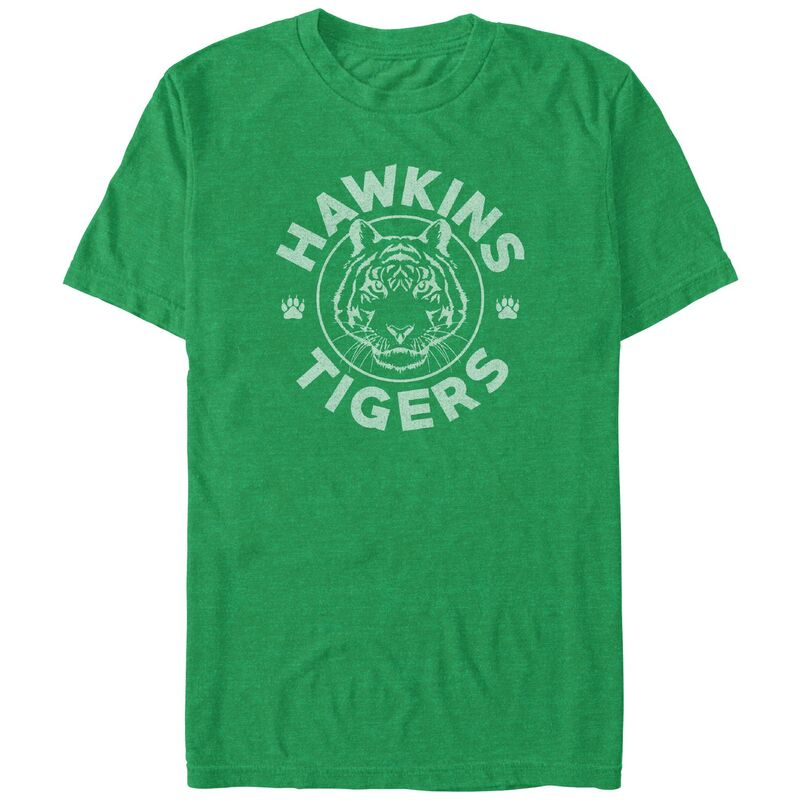 アニメキャラクター メンズ トップス Tシャツ トール グラフィック Licensed Character Big & Tall Stranger Things Hawkins Tigers Graphic Tee Kelly Heather ヘザー