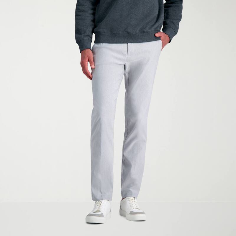 ハガー メンズ ボトムス カジュアルパンツ Men's Haggar Life Khaki Straight Fit Flex Pants Charcoal Heather チャコール｜ReVida 店