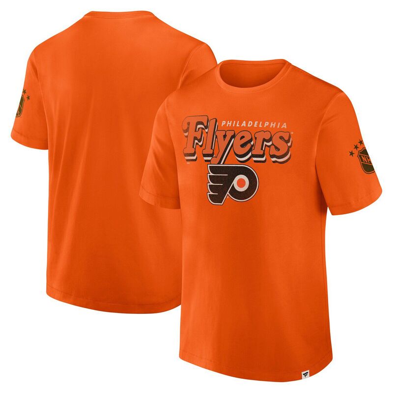 ファナティクス メンズ トップス Tシャツ Men's Fanatics Orange Philadelphia Flyers Decades Collection Made To Last-Shirt Fly Orange オレンジ