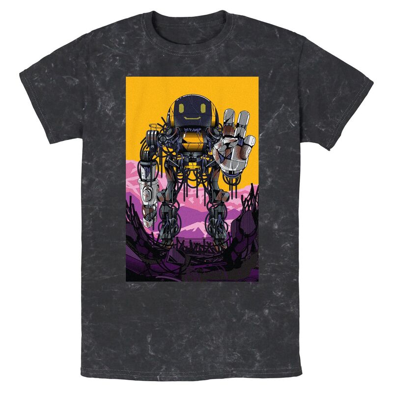 アニメキャラクター メンズ トップス Tシャツ グラフィック Licensed Character Men Thelectric State Herman Art Mineral Wash Graphic Tee Black ブラック