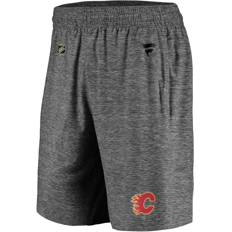ファナティクス メンズ ボトムス ハーフパンツ・ショーツ ショートパンツ Men's Fanatics Gray Calgary Flames Authentic Proff-Ice Shorts Flm Grey グレー