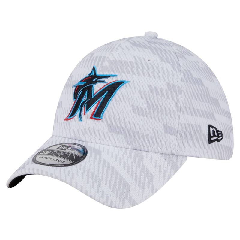 ニューエラ メンズ アクセサリー 帽子 Men's New Era White Miami Marlins Graded 39THIRTY Flex Hat Mrl White ホワイト
