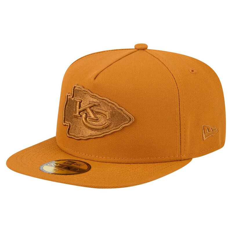 ニューエラ メンズ アクセサリー 帽子 Men's New Era Brown Kansas City Chiefs Color Pack A-Frame 59FIFTY Fitted Hat Chf Brown ブラウン