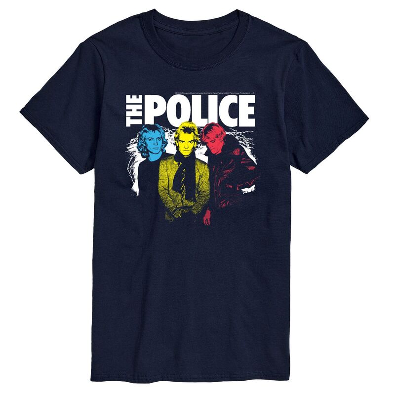 アニメキャラクター メンズ トップス Tシャツ トール グラフィック Licensed Character Big & Tall The Police Color Pop Graphic Tee Navy ネイビー
