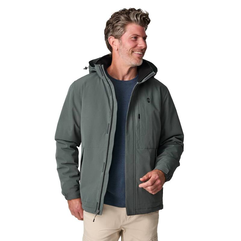 フリー カントリー メンズ アウター ジャケット・ブルゾン Free Country Men's Denali Mid Weight Jacket Evergreen｜ReVida 店