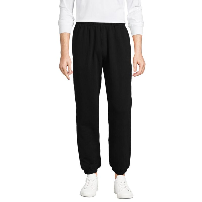 ランズエンド メンズ ボトムス カジュアルパンツ スウェットパンツ Men's Lands' End Seriousweats Drawstring Sweatpants Black ブラック