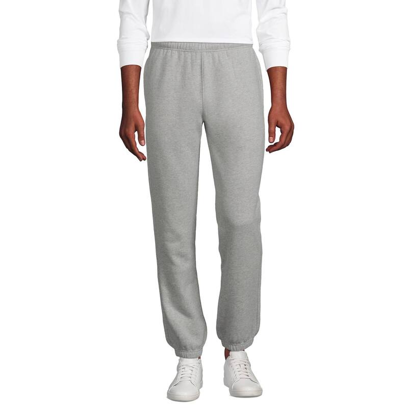 ランズエンド メンズ ボトムス カジュアルパンツ スウェットパンツ Men's Lands' End Seriousweats Drawstring Sweatpants Gray Heather グレー｜ReVida 店