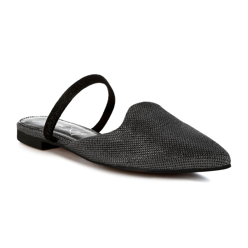 ロンドンラグ レディース シューズ サンダル London Rag Twiggy Women's Mule Flats Black ブラック｜ReVida 店