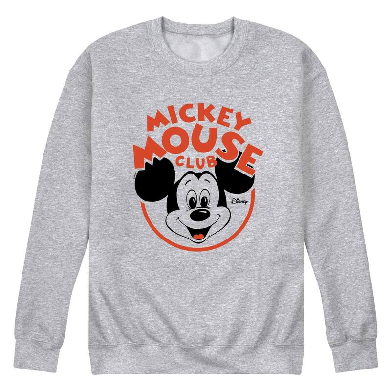 ウォルトディズニー メンズ トップス ティーシャツ ヴィンテージ 流汗 フリース Men\u0027s Disney\u0027s Mickey Mouse Club Vintage Fleece Sweatshirt Athletic Heather ギョリュウモドキ メンズファッション-トップス