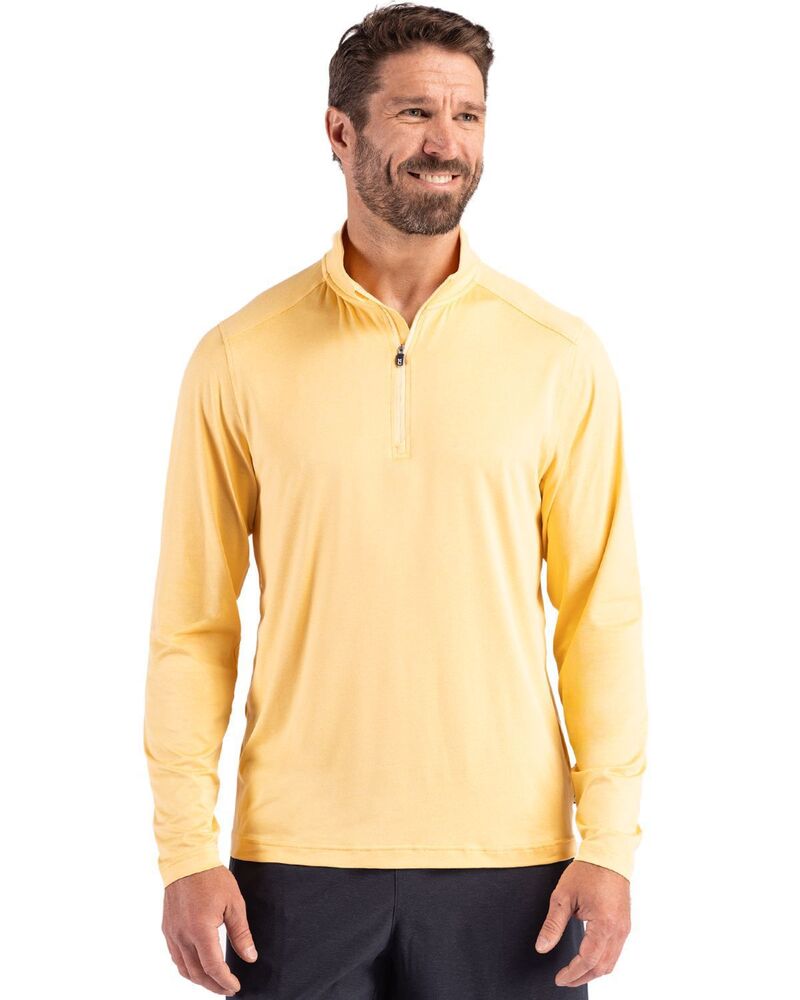 カッターアンドバック メンズ アウター ジャケット・ブルゾン ハーフジップ Cutter & Buck Coastlinepicomfort Recycled Mens Quarter Zip Desert 14,804円