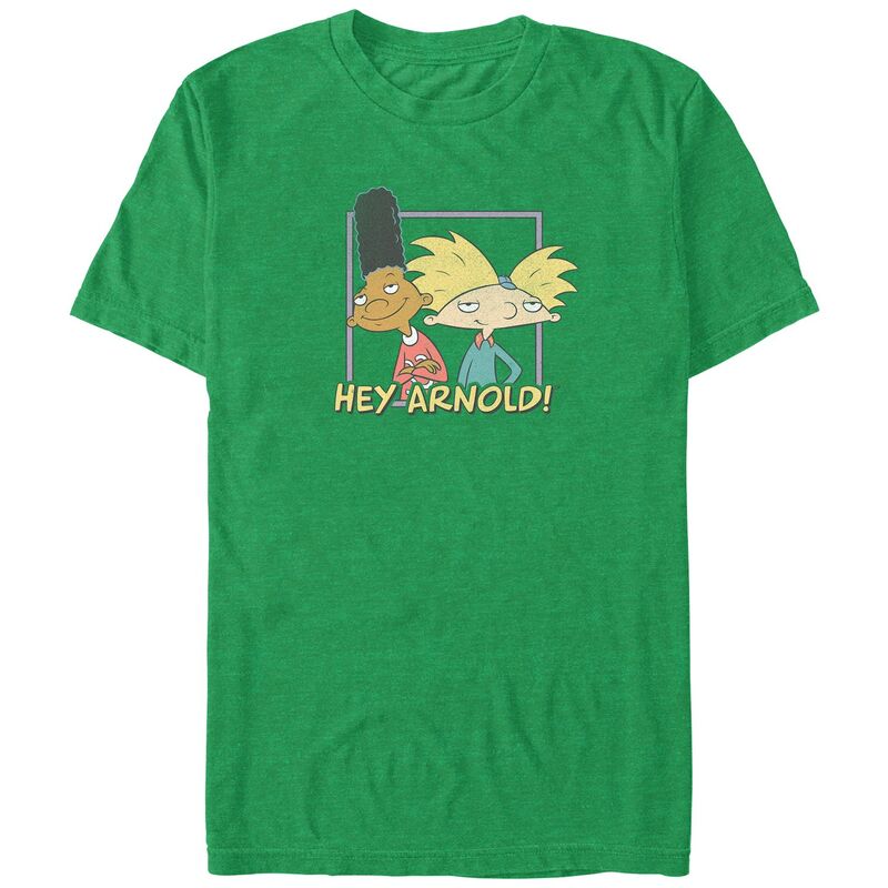 アニメキャラクター メンズ トップス Tシャツ トール グラフィック Licensed Character Big & Tall Hey Arnold! Gerald And Arnold Portrait Graphic Tee Kelly Heather ヘザー｜ReVida 店