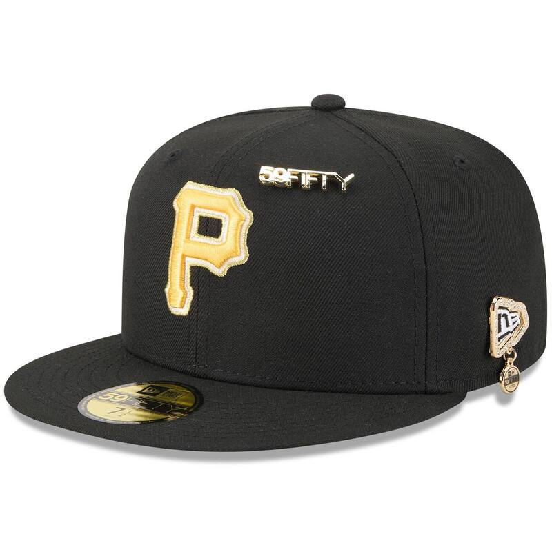 ニューエラ メンズ アクセサリー 帽子 Men's New Era Black Pittsburgh Pirates 20259FIFTY Day 59FIFTY Fitted Hat with Pins Pir Black ブラック