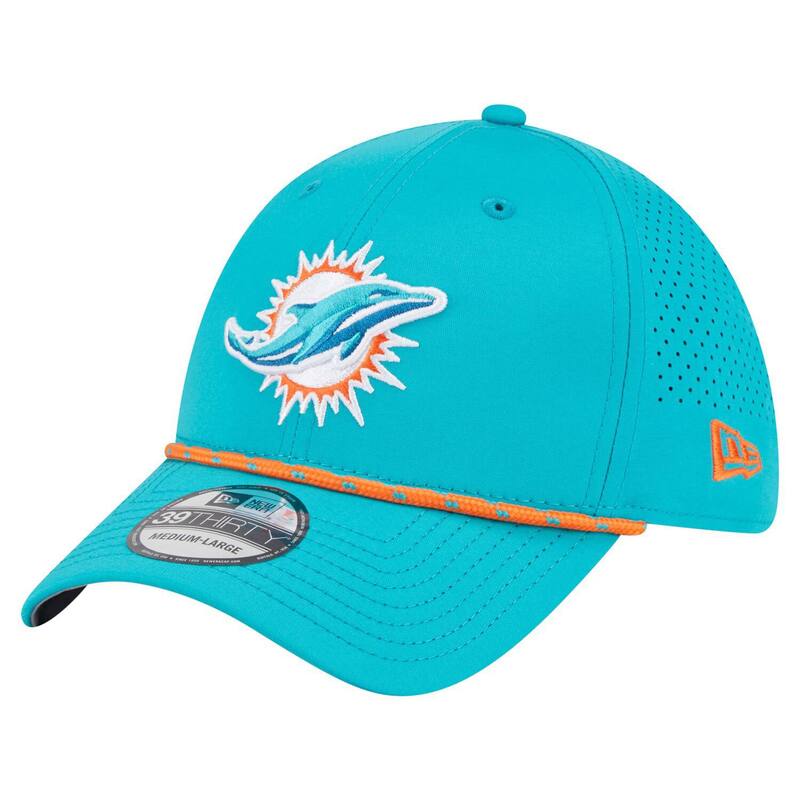 ニューエラ メンズ アクセサリー 帽子 Men's New Eraqua Miami Dolphins Perforated 39THIRTY Flex Hat Dol Turq A アクア 9,344円