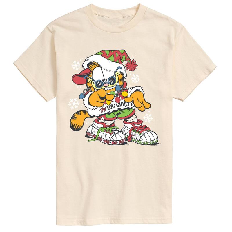 アニメキャラクター メンズ トップス Tシャツ トール グラフィック Licensed Character Big & Tall Garfield The Big Chris K Graphic Tee Cream クリーム