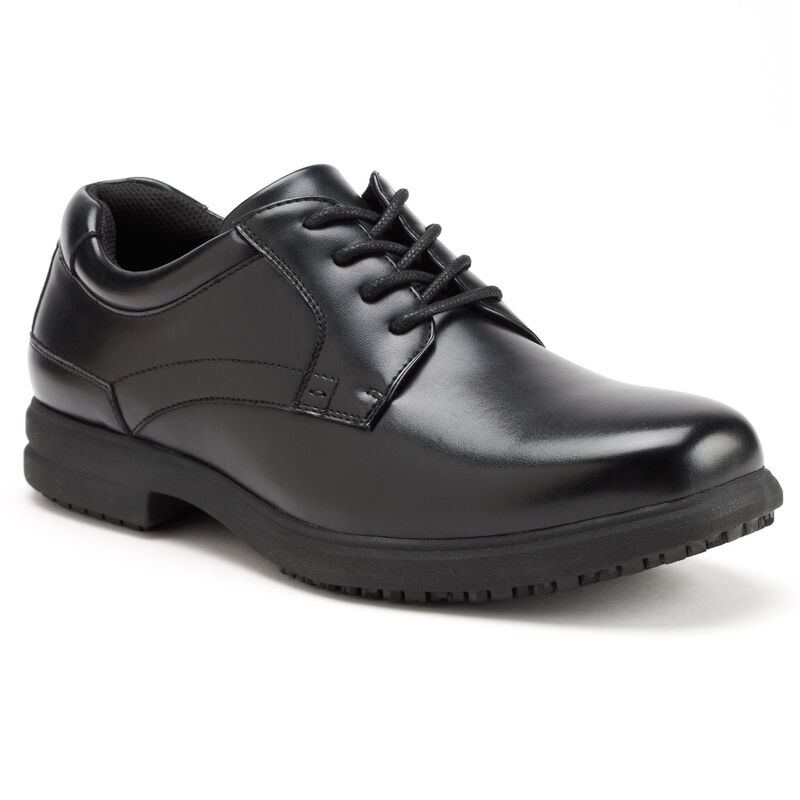 ノンブッシュ メンズ シューズ オックスフォード Nunn BushR Sherman Men's Plain Toe Slip-Resistant Oxford Shoes Black ブラック