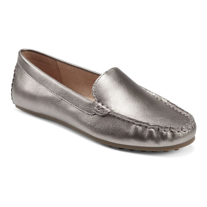 エアロソールズ レディース シューズ スリッポン・ローファー Aerosoles Over Drive Women's Flats Gunmetal Combo ガンメタル画像
