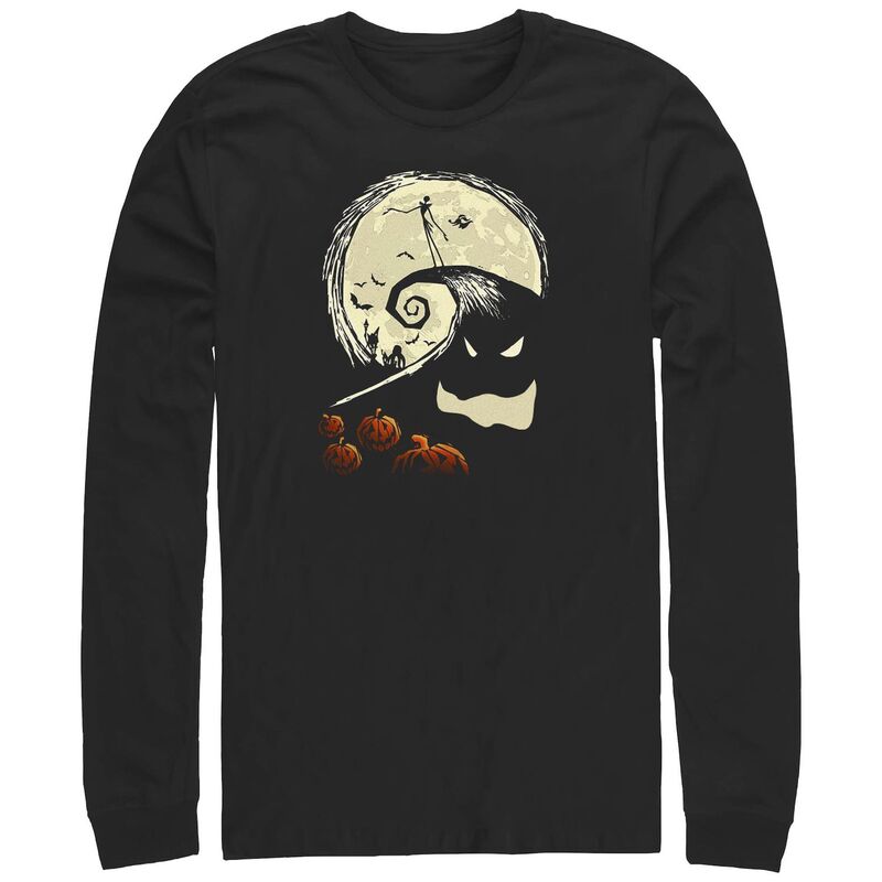 ディズニー メンズ トップス Tシャツ グラフィック Disney's The Nightmare Before Christmas Jack On Oogie Boogie Hill Men's Graphic Tee Black ブラック