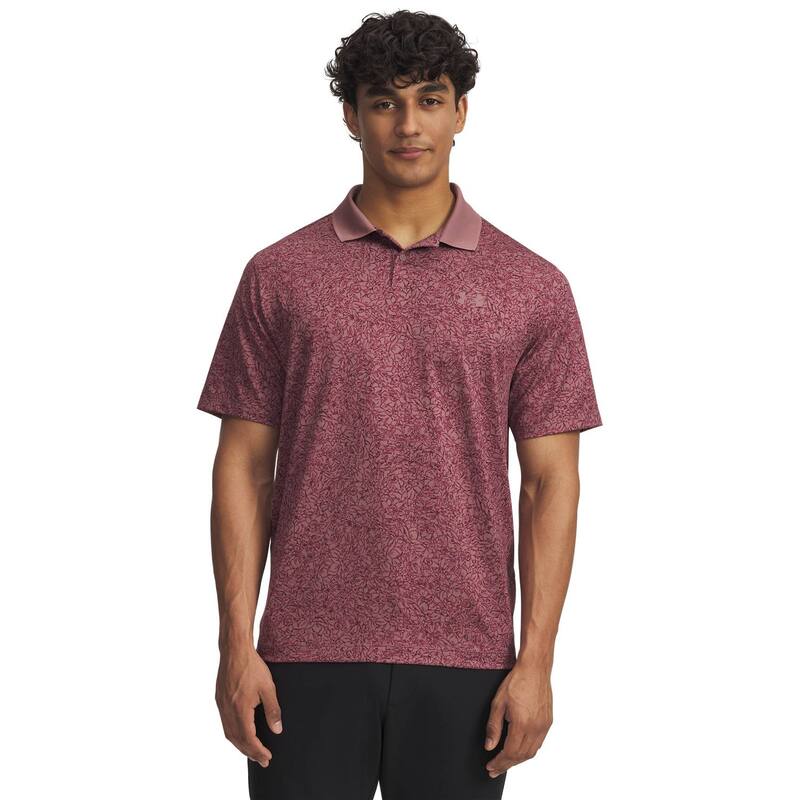 アンダーアーマー メンズ トップス Tシャツ ポロシャツ プリント Men's Under Armour Performance 3.0 Monogram Printed Polo Maroon Mist マルーン