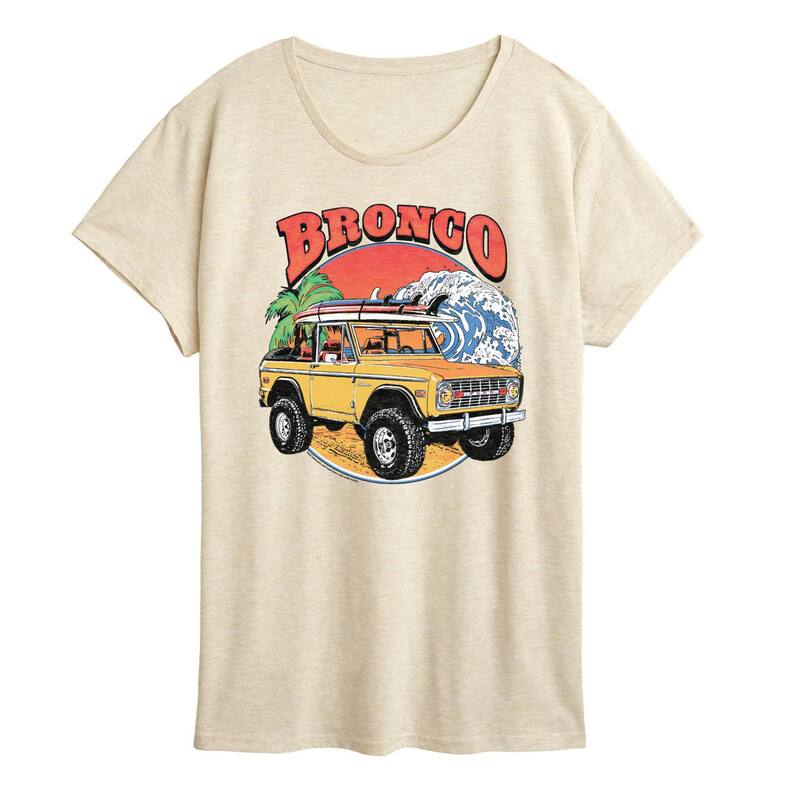 アニメキャラクター レディース トップス Tシャツ グラフィック Licensed Character Women's Ford Bronco Beach Graphic Tee Beige ベージュ