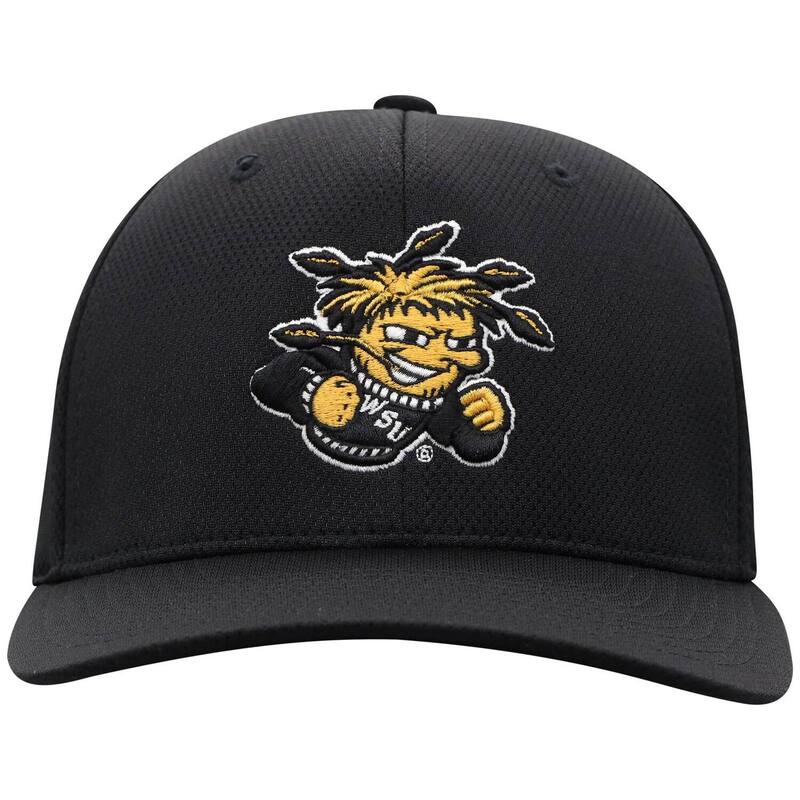 トップオブザワールド メンズ アクセサリー 帽子 Men's Top of the World Black Wichita State Shockers Reflex Hat Wst Black ブラック