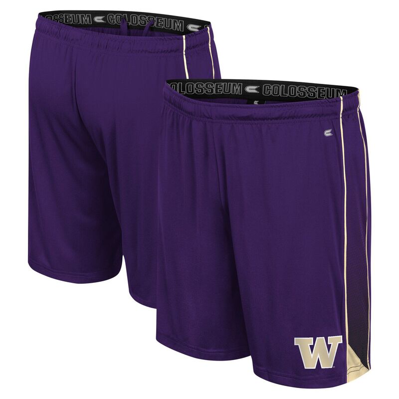 円形劇場 メンズ ボトムス 二分の一ズボン下・さる股引き 遊撃手ズボン下 Men\u0027s Colosseum Purple Washington Huskies Online Shorts Wsh Purple パープル ズボン・パンツ-メンズファッション