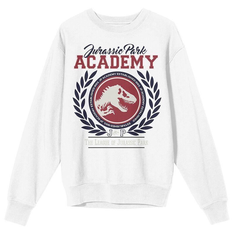 アニメキャラクター メンズ トップス Tシャツ グラフィック Licensed Character Men's Jurassic Park Academy Long Sleeve Graphic Tee White ホワイト