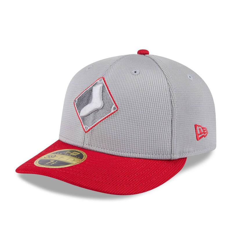 ニューエラ メンズ アクセサリー 帽子 Men's New Era Gray/Red Chicago White Sox 2025 Batting Practice Low Profile 59FIFTY Fitted Hat Sox Grey グレー