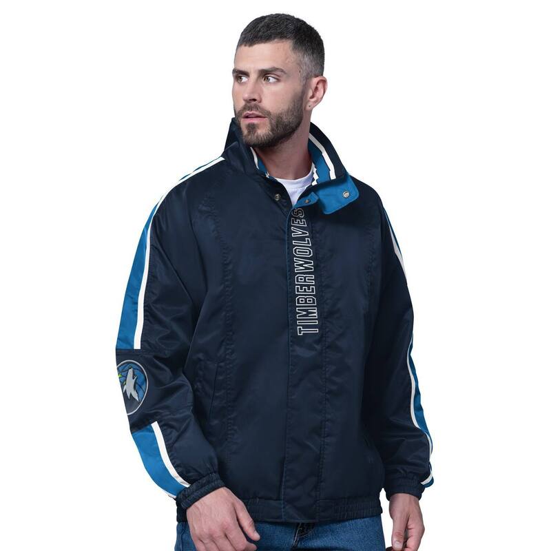 スターター メンズ アウター ジャケット・ブルゾン Men'starter Blue Minnesota Timberwolves Freestyle Lightweight Full-Zip Jacket Mtw Blue ブルー