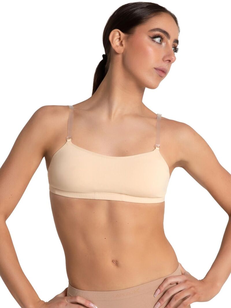 カペジオ レディース アンダーウェア ブラジャー Capezio Camisole Bra w/ BraTek Beige ベージュ