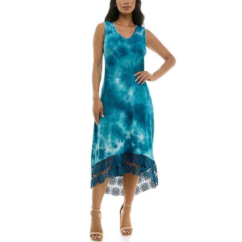 ニナレオナルド レディース トップス ワンピース ミディ Women's Nina Leonard High-Low Midi Dress Teal Multi ティール