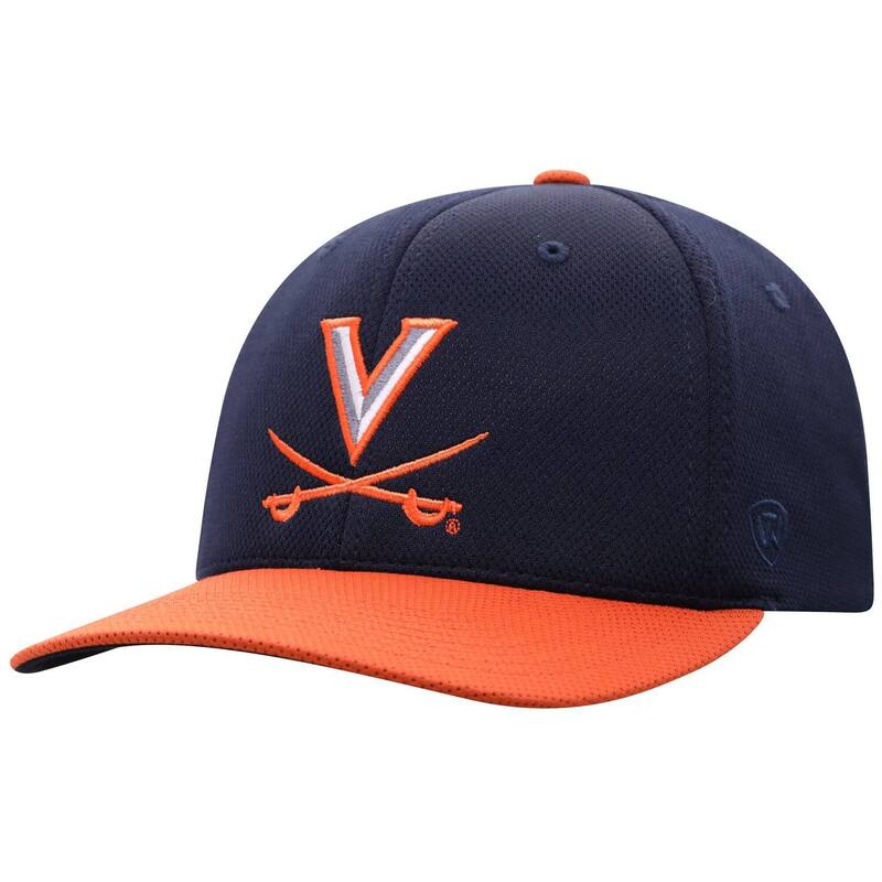 トップオブザワールド メンズ アクセサリー 帽子 Men's Top of the World True Navy/Orange Virginia Cavaliers Reflex Two-Tone Flex Hat Uva Multi マルチカラー