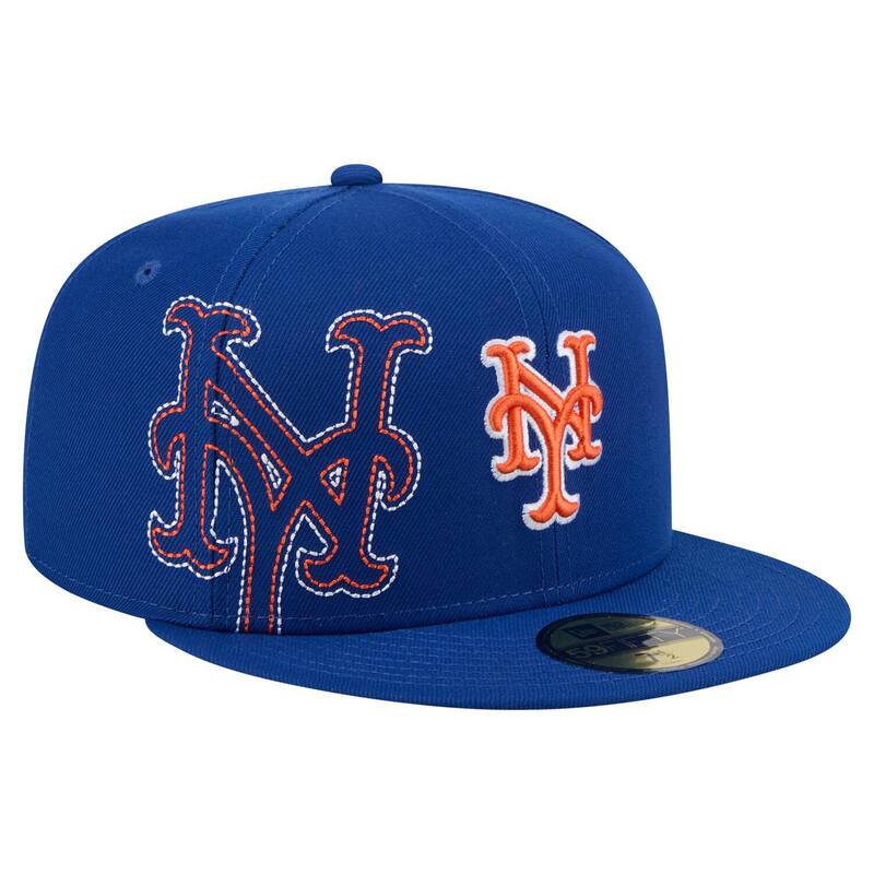 ニューエラ メンズ アクセサリー 帽子 Men's New Era Royal New York Mets Yarn Stitch 59FIFTY Fitted Hat Met Blue ブルー