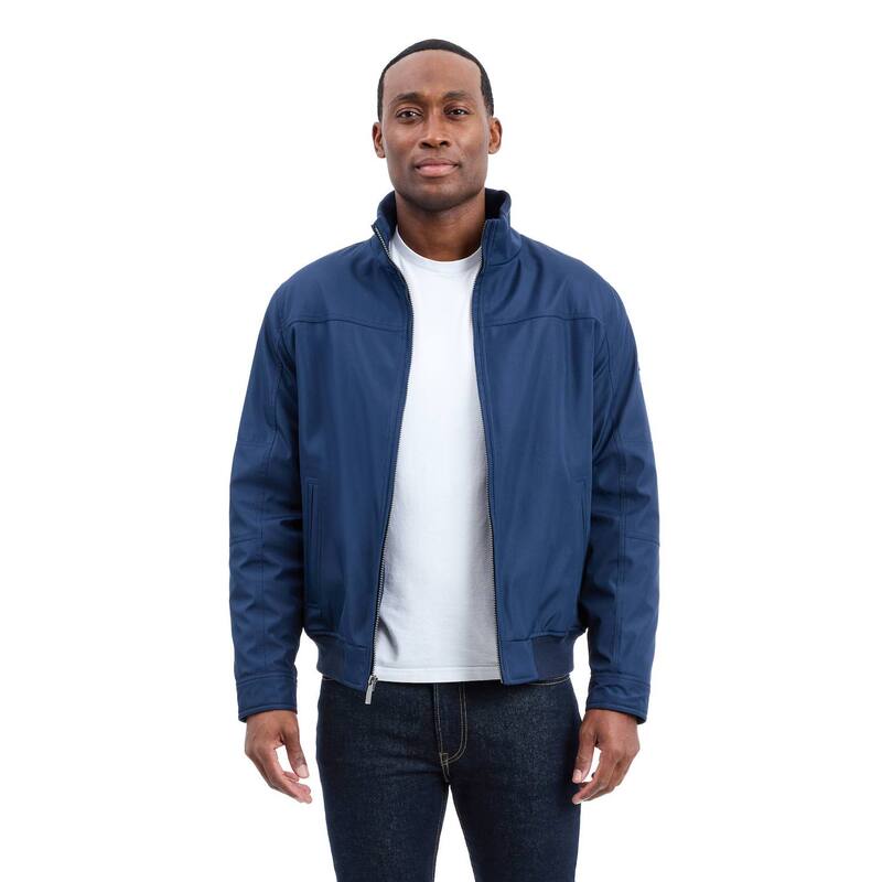 ロンドンフォグ メンズ アウター ジャケット・ブルゾン Men's London Fog Poly Bonded Sherpa Lined Bomber Jacket Navy ネイビー 14,686円