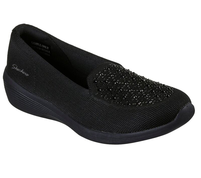 スケッチャーズ レディース シューズ サンダル Skechers Arya Moonlit Ray Women'shoes Black ブラック｜ReVida 店