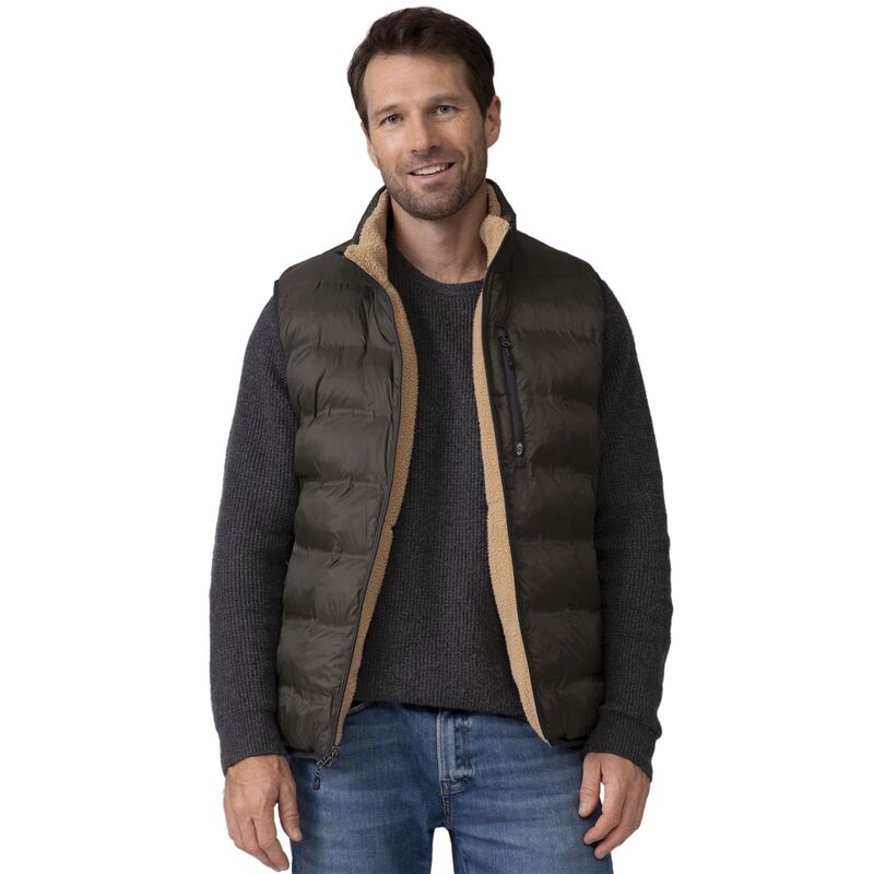 フリー カントリー メンズ アウター ジャケット・ブルゾン キルティング ベスト Free Country Men's Pine Creek Quilted Reversible Vest Olive オリーブ｜ReVida 店