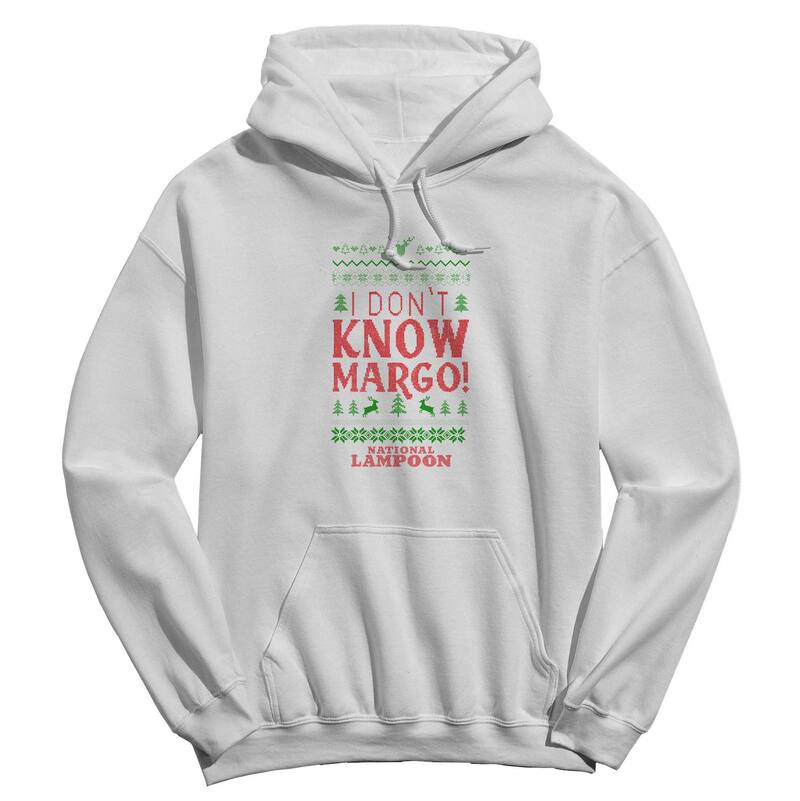 アニメキャラクター メンズ トップス Tシャツ パーカー グラフィック Licensed Character Men's Nationalampoon's Christmas Vacation I Don't Know Margo Graphic Hoodie White ホワイト