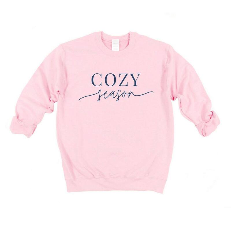 Simply Sage Market レディース トップス Tシャツ スウェット Simply Sage Market Cozy Season Sweatshirt Light Pink ピンク