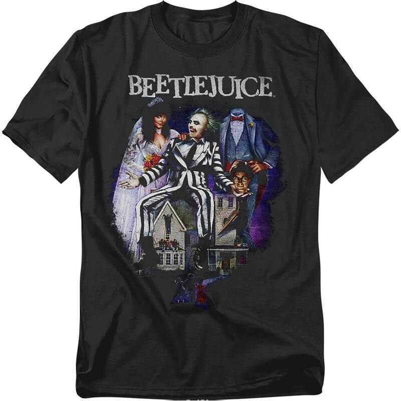 アニメキャラクター メンズ トップス Tシャツ ヴィンテージ トール グラフィック Licensed Character Big & Tall Beetlejuice Vintage Graphic Tee Black ブラック
