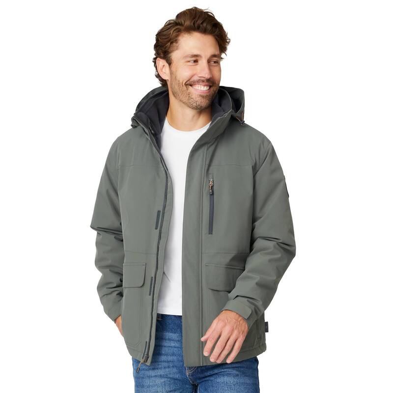 フリー カントリー メンズ アウター ジャケット・ブルゾン Free Country Men'ski Patrol 3-in-1 Systems Jacket Pewter ピューター|ReVida 店