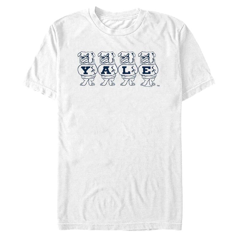 アニメキャラクター メンズ トップス Tシャツ トール グラフィック Licensed Character Big & Tall Yale Bulldogs Graphic Tee White ホワイト