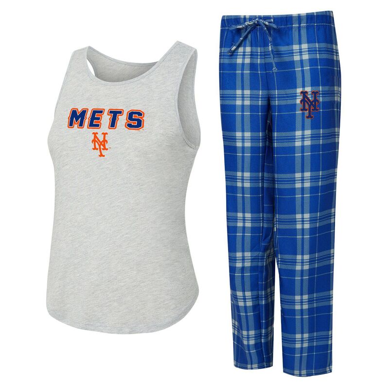 アンブランデッド レディース アンダーウェア ナイトウェア Unbranded Women's Conceptsport New York Mets Regulate Tank & Pant Set Met Blue ブルー
