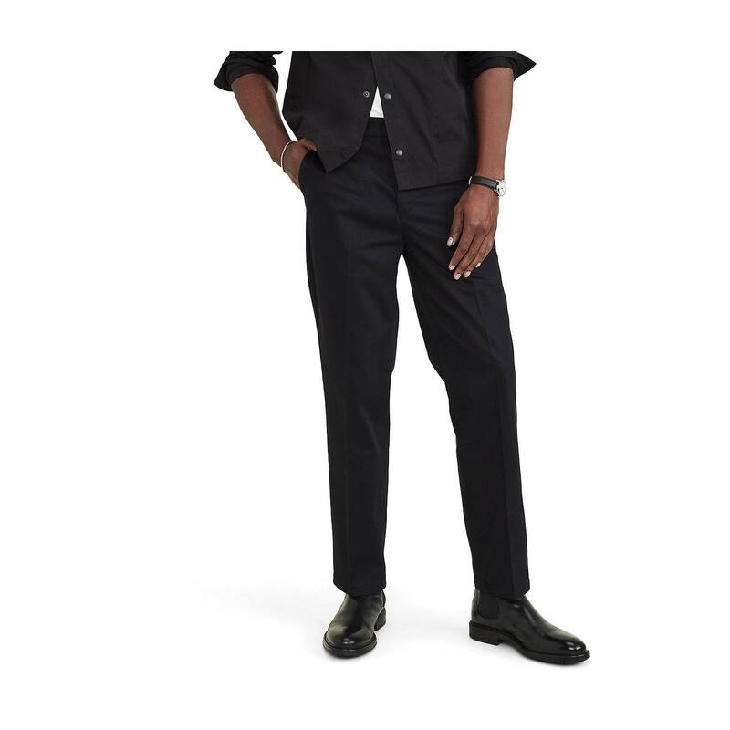 ドッカーズ メンズ ボトムス カジュアルパンツ トール Big & Tall Dockersignature Straight-Fit Stain Defender Pants Beautiful Black ブラック