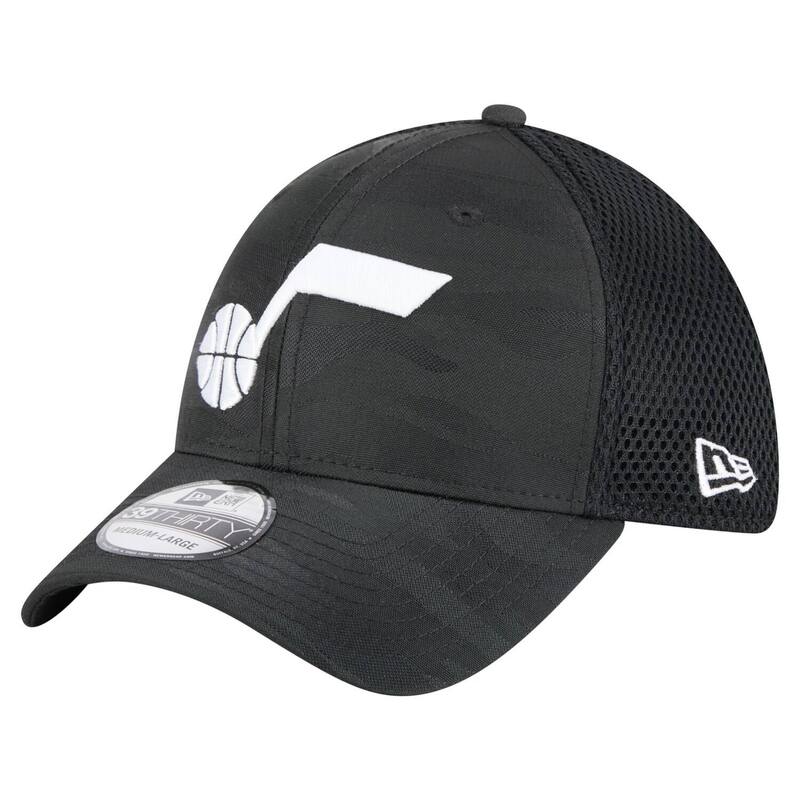 ニューエラ メンズ アクセサリー 帽子 Men's New Era Black Utah Jazz Subtle Camo 39THIRTY Flex Hat Jaz Black ブラック