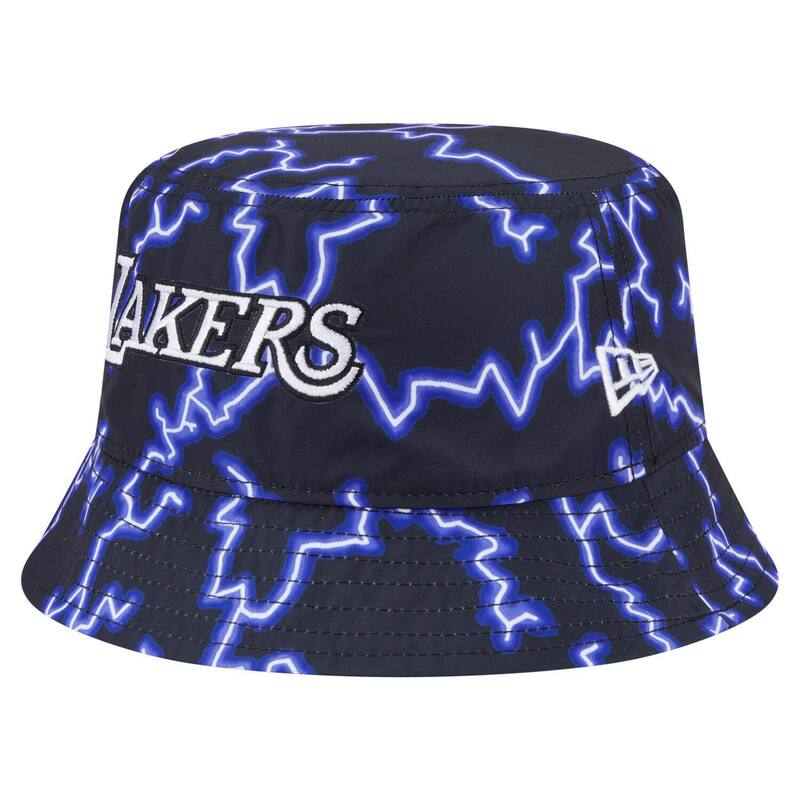 ニューエラ メンズ アクセサリー 帽子 Men's New Era Black/Light Blue Los Angeles Lakersummer Sun and Storm Reversible Bucket Hat Lak Black ブラック