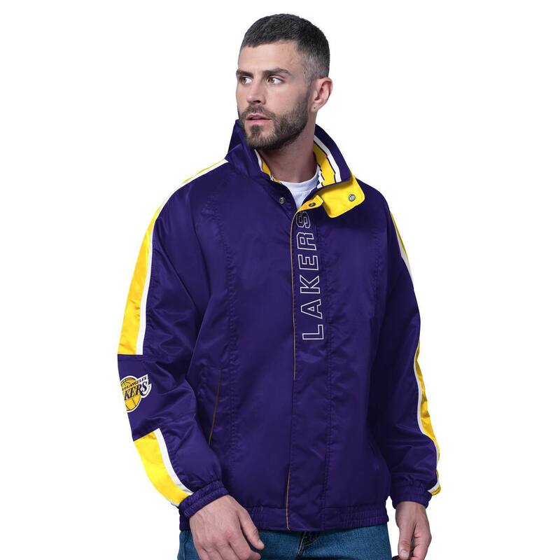 スターター メンズ アウター ジャケット・ブルゾン Men'starter Purple Los Angeles Lakers Freestyle Lightweight Full-Zip Jacket Lak Purple パープル